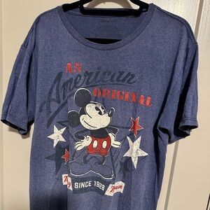 Disney Heather Blue Crew Neck Tee